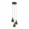 Lampes En Tissu-Luminaires Eglo Suspension Eglo CONCESSA Brun, 3 lumières