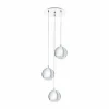 Luminaires Scandinaves-Luminaires Eglo Suspension Eglo CONESSA LED Chrome, 3 lumières