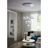 Luminaires Scandinaves-Luminaires Eglo Suspension Eglo CONESSA LED Chrome, 10 lumières