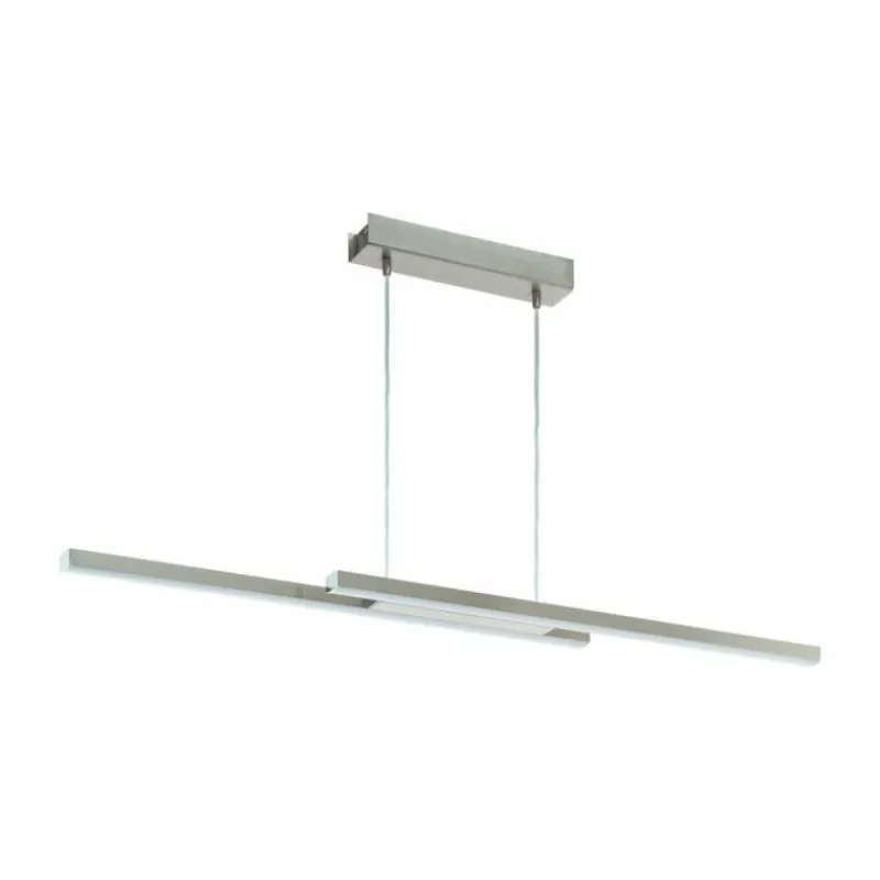 Luminaires Eglo Suspension Eglo CONNECT FRAIOLI-C LED Nickel mat, 2 lumières, Changeur de couleurs