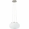 Luminaires Eglo Suspension EGLO connect OPTICA-C LED Nickel mat, 1 lumière, Changeur de couleurs