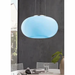 Luminaires Eglo Suspension EGLO connect OPTICA-C LED Nickel mat, 1 lumière, Changeur de couleurs