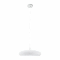 Luminaires Eglo Suspension EGLO connect RIODEVA-C LED Blanc, 1 lumière, Changeur de couleurs