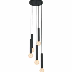 Luminaires Eglo Suspension Eglo CORTENOVA Noir, 5 lumières* Suspensions