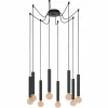 Luminaires Eglo Suspension Eglo CORTENOVA Noir, 8 lumières* Suspensions