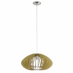 Luminaires Scandinaves-Luminaires Eglo Suspension Eglo COSSANO 2 Nickel mat, 1 lumière