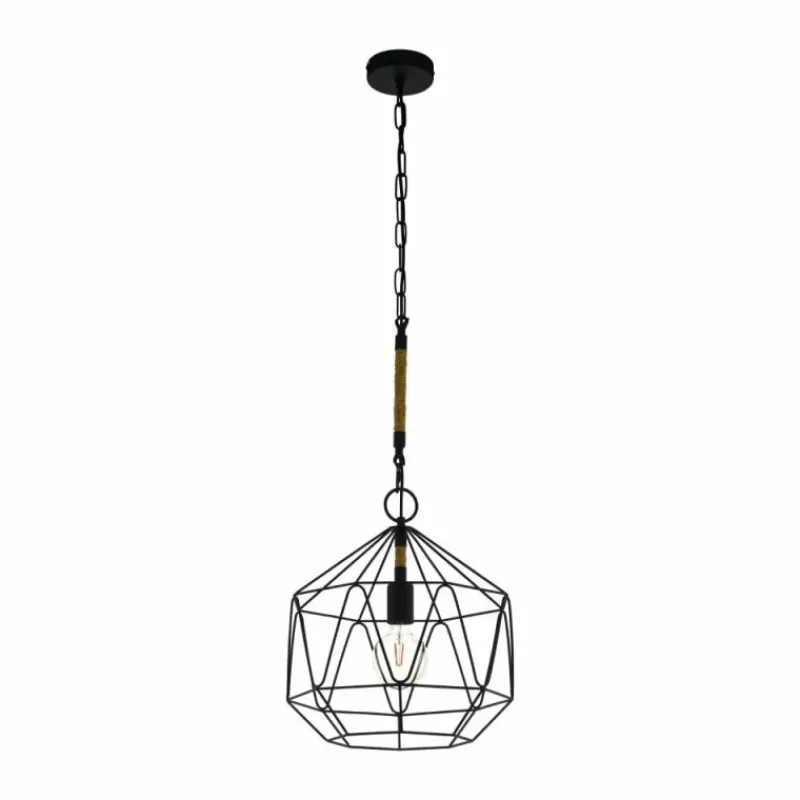 Luminaires Eglo Suspension Eglo COTTINGHAM Noir, 1 lumière* Suspensions