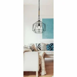 Luminaires Eglo Suspension Eglo COTTINGHAM Noir, 1 lumière* Suspensions