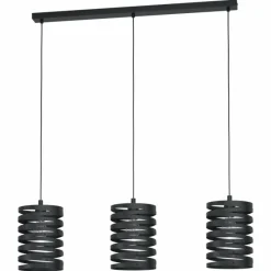 Luminaires Eglo Suspension Eglo CREMELLA Noir, 3 lumières* Suspensions