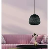 Style Boho-Chic-Luminaires Eglo Suspension Eglo DEMBLEBY Noir, 1 lumière