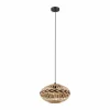 Style Boho-Chic-Luminaires Eglo Suspension Eglo DONDARRION Noir, 1 lumière