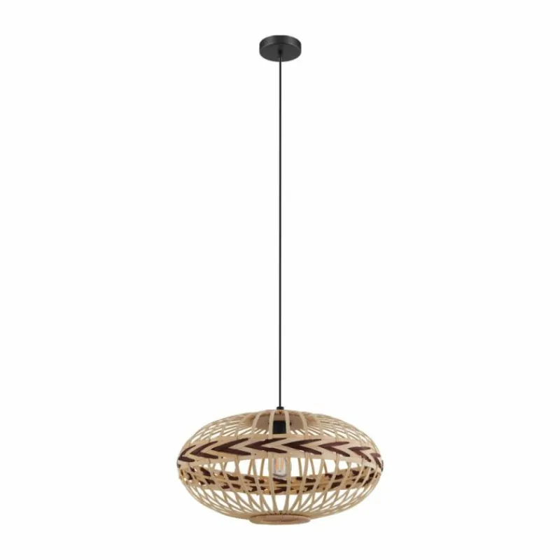Style Boho-Chic-Luminaires Eglo Suspension Eglo DONDARRION Noir, 1 lumière