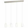 Luminaires Eglo Suspension Eglo ENALURI LED Nickel mat, 4 lumières* Éclairage Led