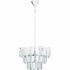Luminaires Eglo Suspension Eglo ERSEKA Chrome, 5 lumières* Suspensions