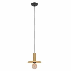 Luminaires Eglo Suspension Eglo ESCANDELL Laiton, Noir, 1 lumière* Suspensions