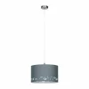 Lampes En Tissu-Luminaires Eglo Suspension Eglo ESTUBENY Nickel mat, 1 lumière