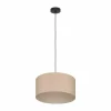Lampes En Tissu-Luminaires Eglo Suspension Eglo FENIGLIA Noir, 1 lumière