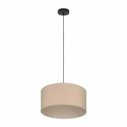 Lampes En Tissu-Luminaires Eglo Suspension Eglo FENIGLIA Noir, 1 lumière