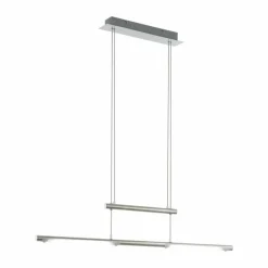 Luminaires Eglo Suspension Eglo FLAGRANERA LED Nickel mat, 2 lumières* Suspensions