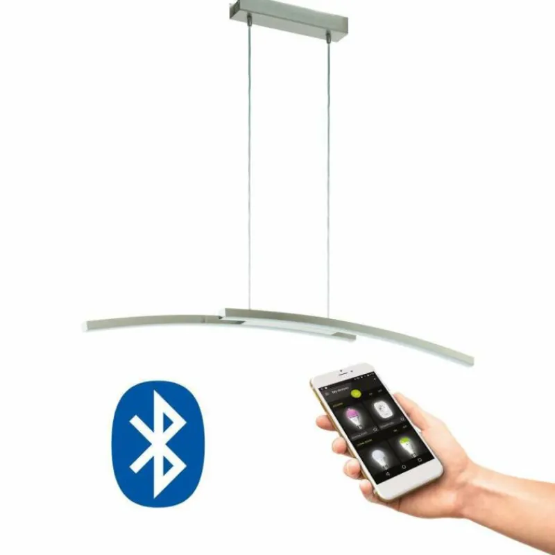 Luminaires Eglo Suspension Eglo FRAIOLI-C LED Nickel mat, 2 lumières