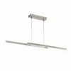 Luminaires Eglo Suspension Eglo FRAIOLI-Z LED Nickel mat, 2 lumières, Changeur de couleurs