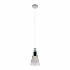 Luminaires Scandinaves-Luminaires Eglo Suspension Eglo FRAMPTON Nickel mat, 1 lumière