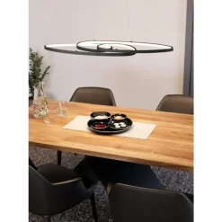 Luminaires Eglo Suspension Eglo GIANELLA LED Noir, 1 lumière* Éclairage Led