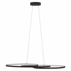 Luminaires Eglo Suspension Eglo GIANELLA LED Noir, 1 lumière* Éclairage Led