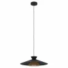 Lampes Industrielles-Luminaires Eglo Suspension Eglo GRIZEDALE Laiton, Noir, 1 lumière