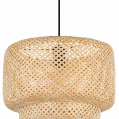 Style Boho-Chic-Luminaires Eglo Suspension Eglo HETTONLE Noir, 1 lumière