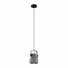 Lampes Industrielles-Luminaires Eglo Suspension Eglo HILCOTT Noir, 1 lumière