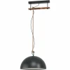Lampes À Boules-Luminaires Eglo Suspension Eglo HODSOLL Brun, Noir, 1 lumière