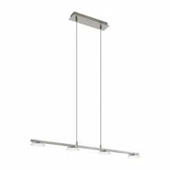 Luminaires Eglo Suspension Eglo LANIENA LED Nickel mat, 4 lumières* Suspensions