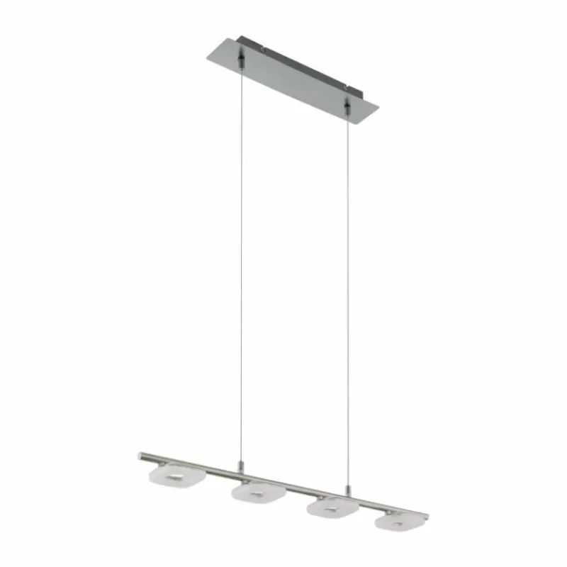 Luminaires Eglo Suspension Eglo LITAGO LED Nickel mat, 4 lumières* Suspensions