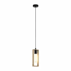 Lampes Vintages & Rétros-Luminaires Eglo Suspension Eglo LITTLETON Noir, 1 lumière