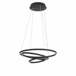 Luminaires Eglo Suspension Eglo LOBINERO-Z LED Noir, 1 lumière