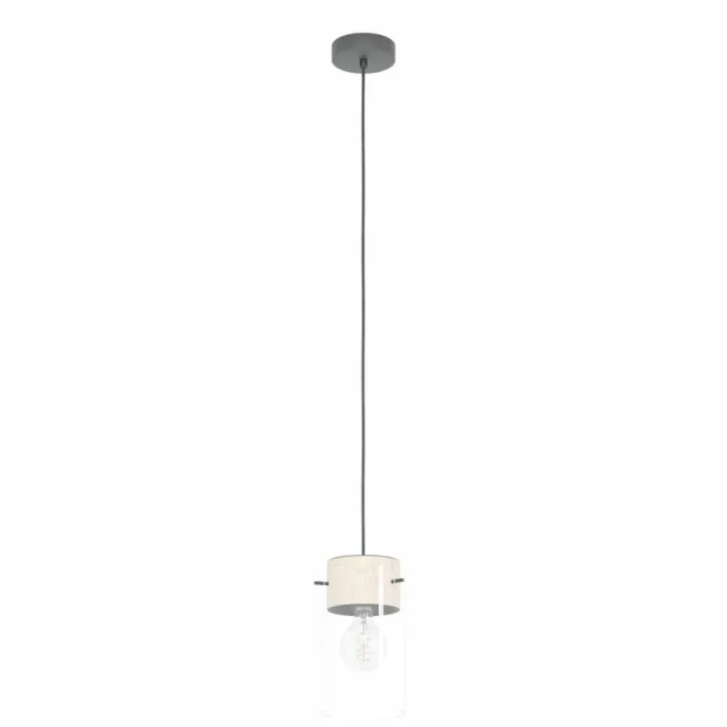 Luminaires Eglo Suspension Eglo MADRESELVA Noir, 1 lumière
