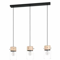Luminaires Eglo Suspension Eglo MADRESELVA Noir, 3 lumières