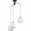 Luminaires Eglo Suspension Eglo MANTUNALLE Noir, 3 lumières