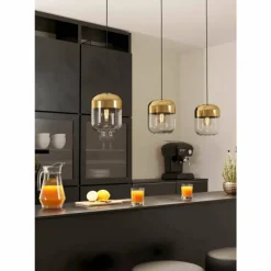 Luminaires Eglo Suspension Eglo MARYVILLA Bruni, Noir, 3 lumières