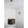 Lampes En Tissu-Luminaires Eglo Suspension Eglo Maserlo cappuccino Nickel mat, 1 lumière