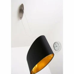 Lampes En Tissu-Luminaires Eglo Suspension Eglo Maserlo Nickel mat, 2 lumières