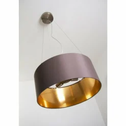 Lampes En Tissu-Luminaires Eglo Suspension Eglo Maserlo Nickel mat, 3 lumières