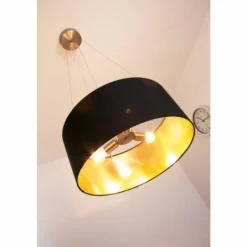 Lampes En Tissu-Luminaires Eglo Suspension Eglo Maserlo Nickel mat, 3 lumières