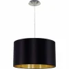 Lampes En Tissu-Luminaires Eglo Suspension Eglo MASERLO Nickel mat, 1 lumière