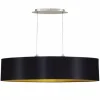 Lampes En Tissu-Luminaires Eglo Suspension Eglo MASERLO ovale Nickel mat, 2 lumières