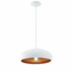 Luminaires Eglo Suspension EGLO MOGANO Cuivre, Blanc, 1 lumière* Suspensions