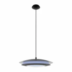 Luminaires Eglo Suspension Eglo MONEVA-C LED Noir, 1 lumière, Changeur de couleurs* Éclairage Led