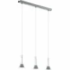 Luminaires Eglo Suspension Eglo MUSERO LED Nickel mat, 3 lumières
