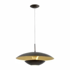 Lampes Dorées-Luminaires Eglo Suspension Eglo NUVANO Brun, Or, 1 lumière
